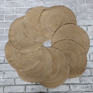 Natural Woven Boho Neutral Place Mats